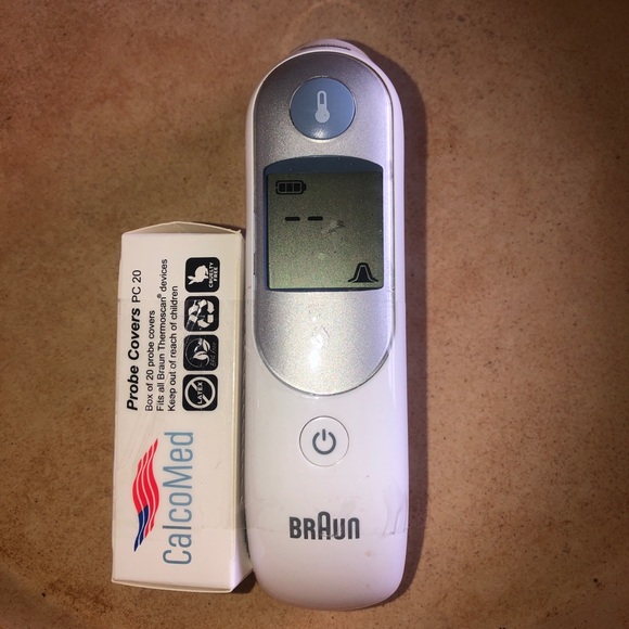 Braun Digital Ear Thermometer ThermoScan 5 IRT6500 & Probe Covers - Picture 2 of 2